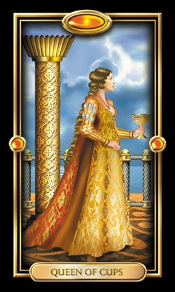 Ý nghĩa xuôi của lá bài Queen of Cups trong Tarot 3 Ý nghĩa xuôi của lá bài Queen of Cups trong Tarot