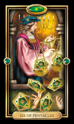 Ý nghĩa xuôi của lá bài 6 of Pentacles trong Tarot 4 Ý nghĩa xuôi của lá bài 6 of Pentacles trong Tarot